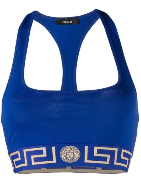 Greca Border bralette by VERSACE