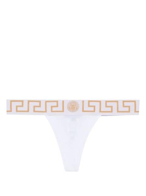 Greca Border thong by VERSACE