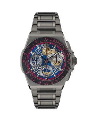 Greca Extreme Skeleton Chronograph by VERSACE