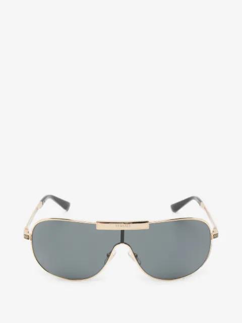 Greca Flow Mask pilot-frame sunglasses by VERSACE