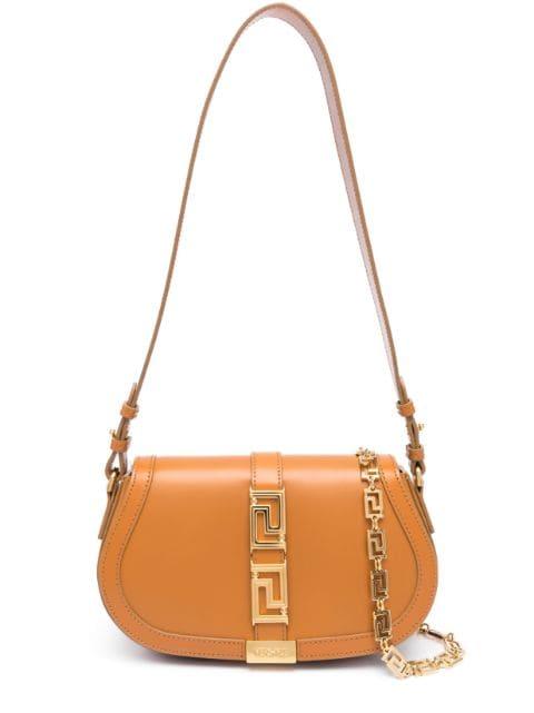 Greca Goddess leather shoulder bag by VERSACE