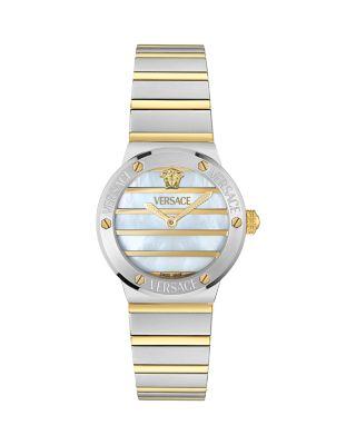 Greca Logo Pearl Bracelet Watch by VERSACE