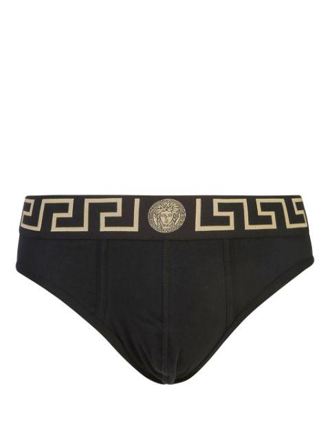 Greca Medusa Head three-piece briefs set by VERSACE