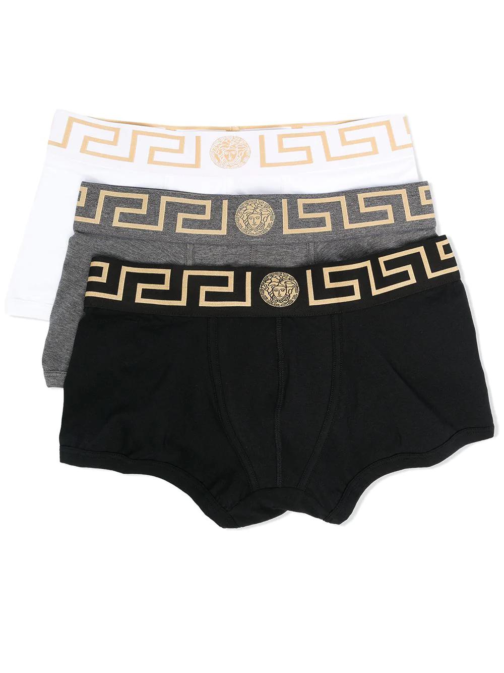 Greca-border boxer tri-pack by VERSACE