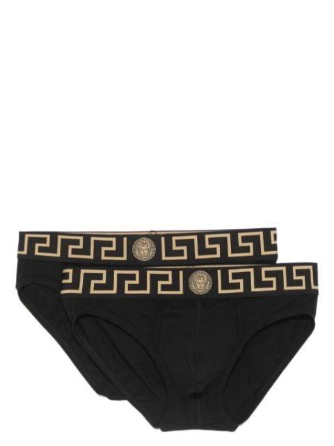 Greca-detail boxer briefs (pack of two) by VERSACE