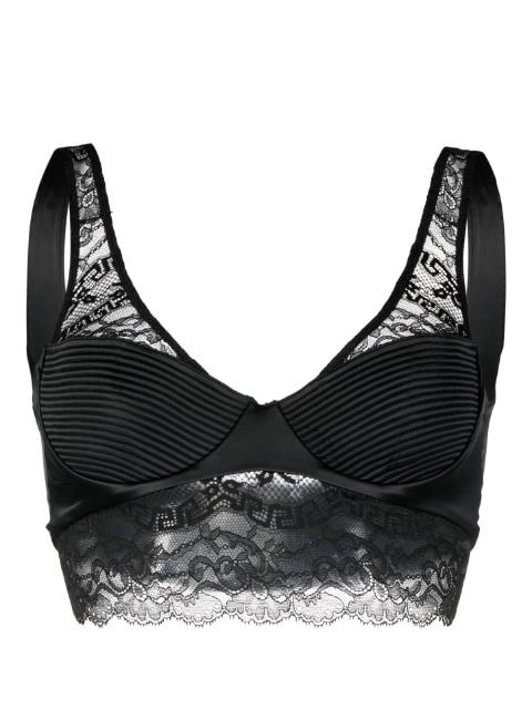 Greca-detail lace brallete by VERSACE
