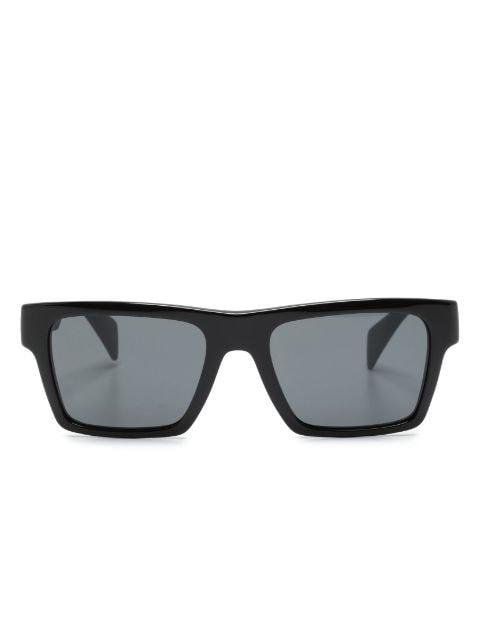 Greca-detail rectangle-frame sunglasses by VERSACE