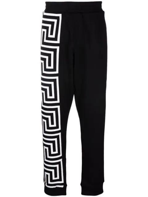 Greca-detailing track pants by VERSACE