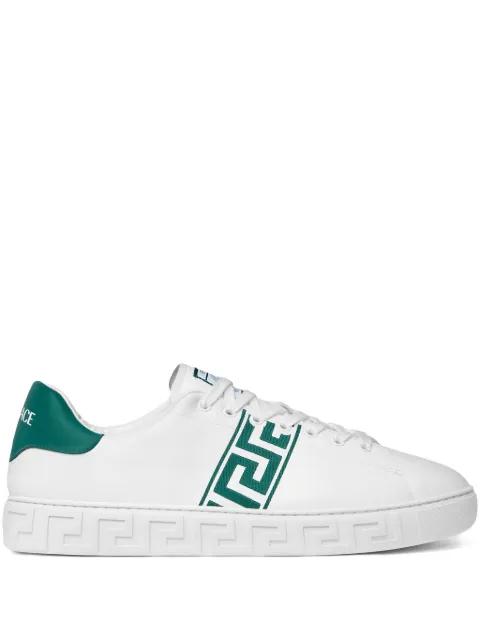 Greca embroidered sneakers by VERSACE