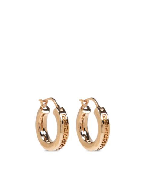 Greca hoop earrings by VERSACE