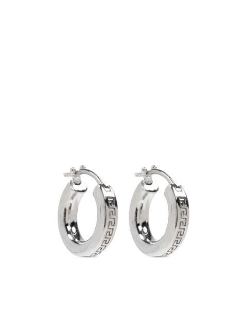 Greca hoop earrings by VERSACE
