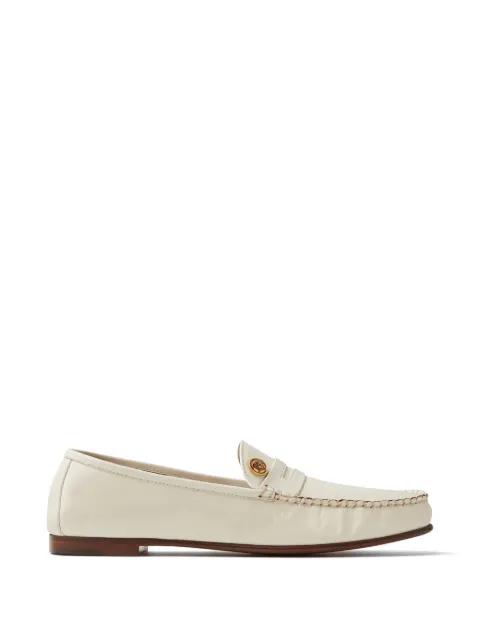 Guanto leather loafers by VERSACE