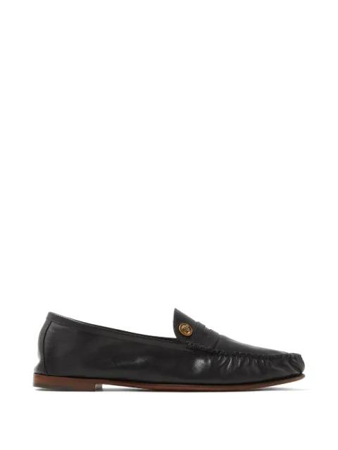 Guanto leather loafers by VERSACE