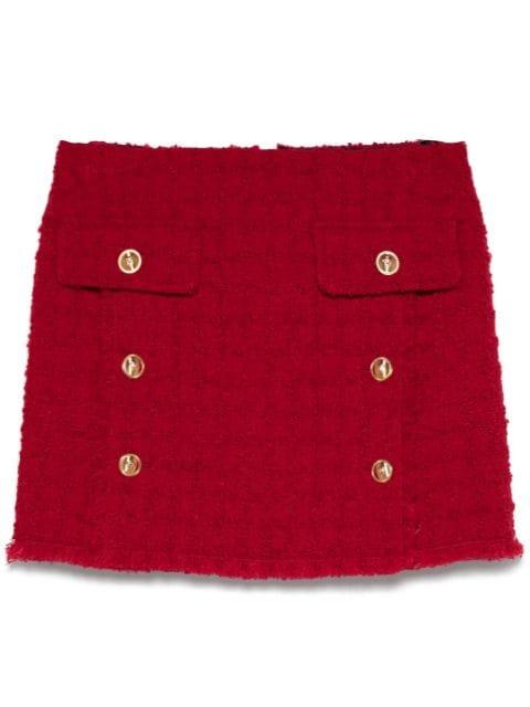 Heritage tweed mini skirt by VERSACE