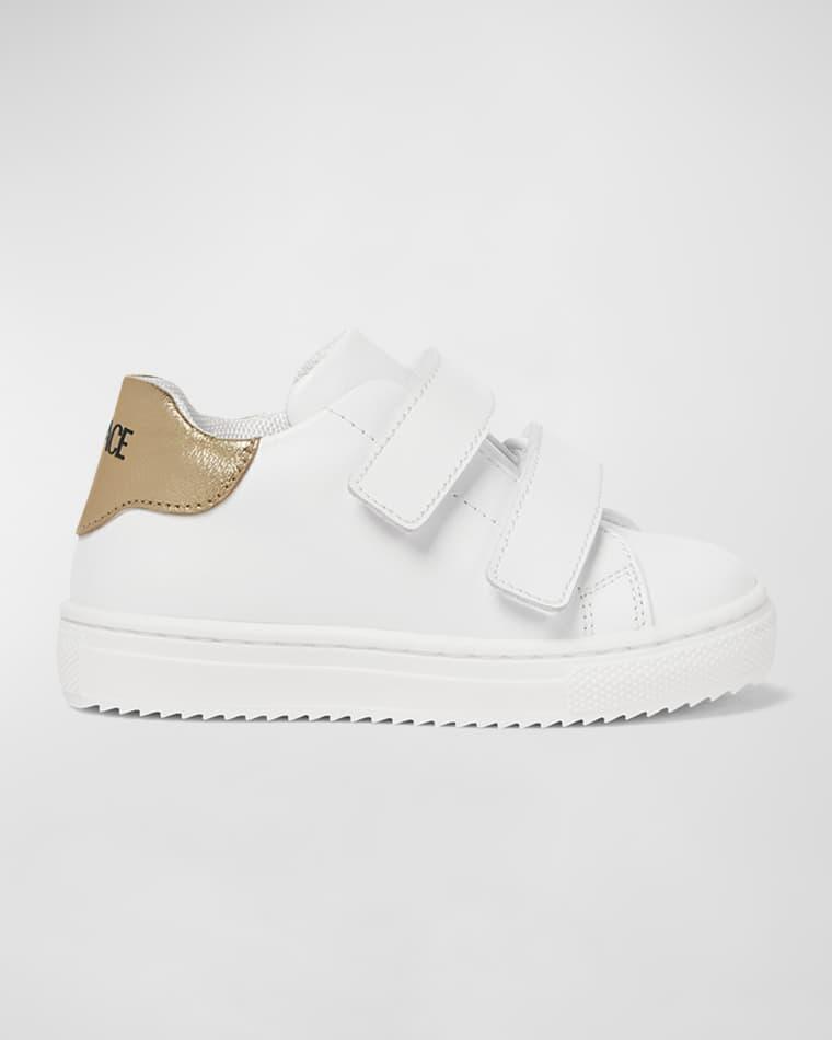 Kid's Laminated Logo-Print Sneakers, Baby/Toddlers by VERSACE
