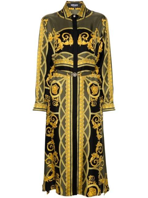 La Coupe des Dieux silk shirt dress by VERSACE