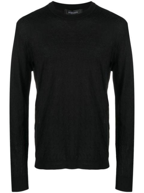 La Greca cotton-silk jumper by VERSACE