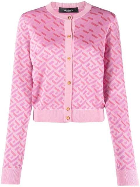 La Greca monogram cardigan by VERSACE