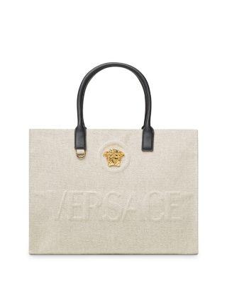 La Medusa Canvas Large Tote Bag by VERSACE