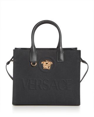 La Medusa Canvas Small Tote Bag by VERSACE
