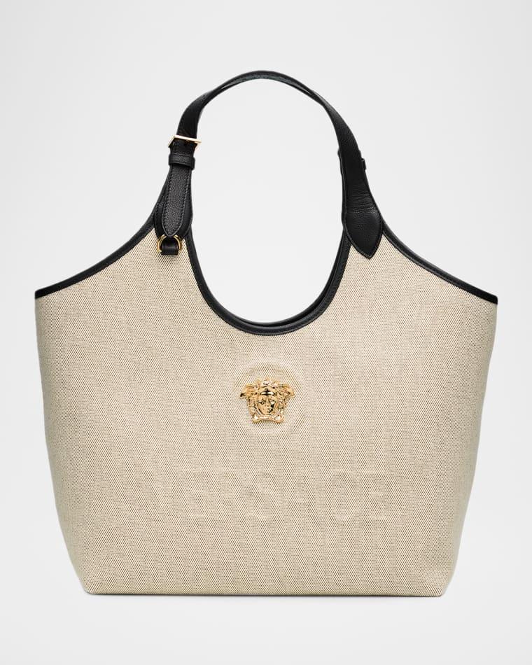 La Medusa Cotton Canvas Tote Bag by VERSACE