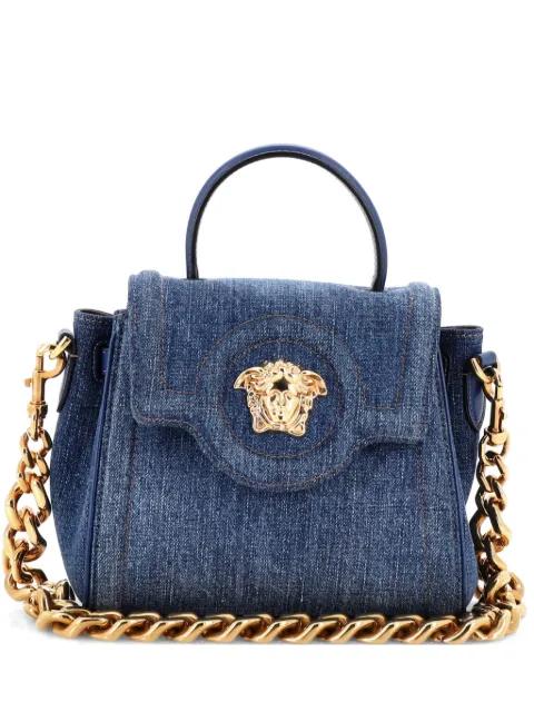La Medusa Top Handle Bag Denim Small shoulder bag by VERSACE 