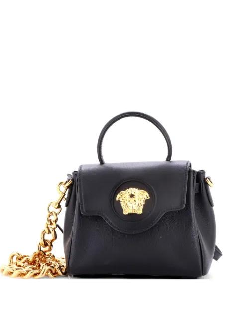 La Medusa Top Handle Bag Leather Small satchel by VERSACE 