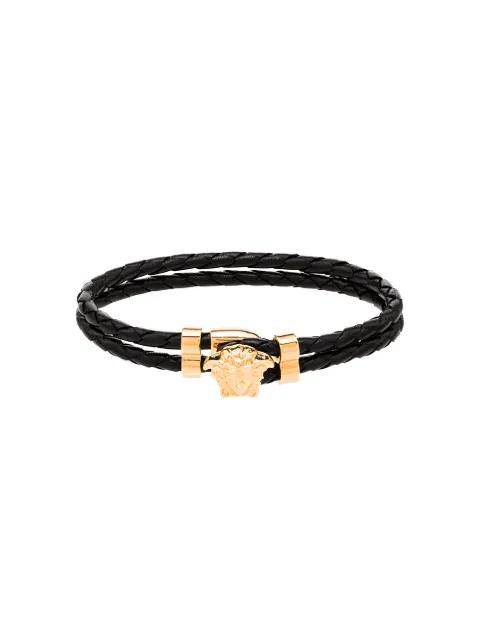 La Medusa leather bracelet by VERSACE