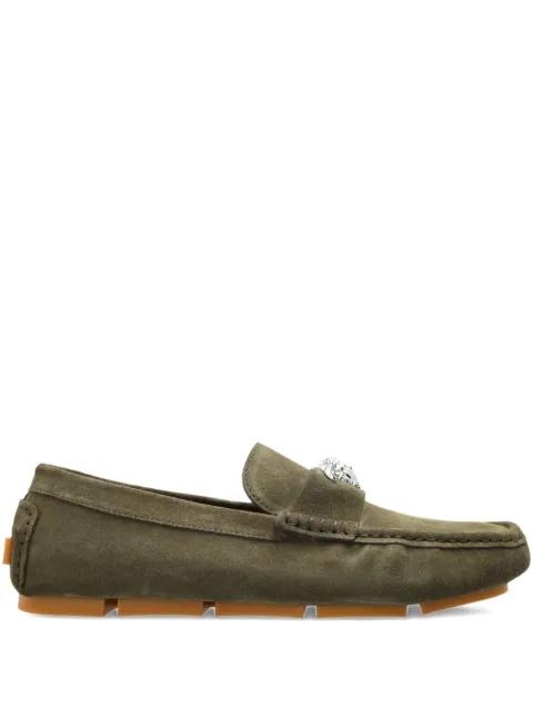 La Medusa suede loafers by VERSACE
