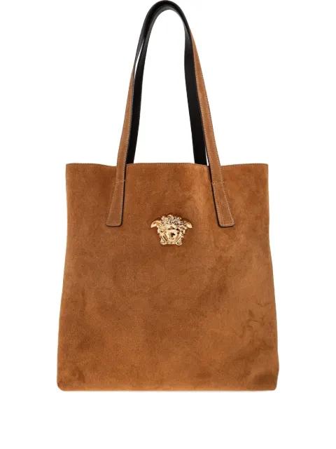 La Medusa suede tote bag by VERSACE
