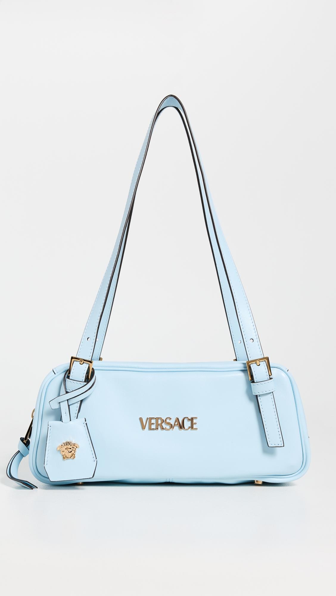 Lambskin Leather Shoulder Bag by VERSACE