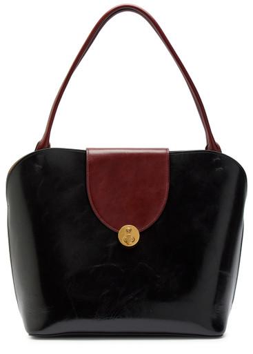 Large leather tote bag by VERSACE