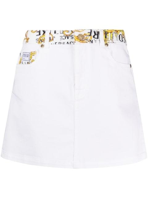 Logo Couture mini skirt by VERSACE