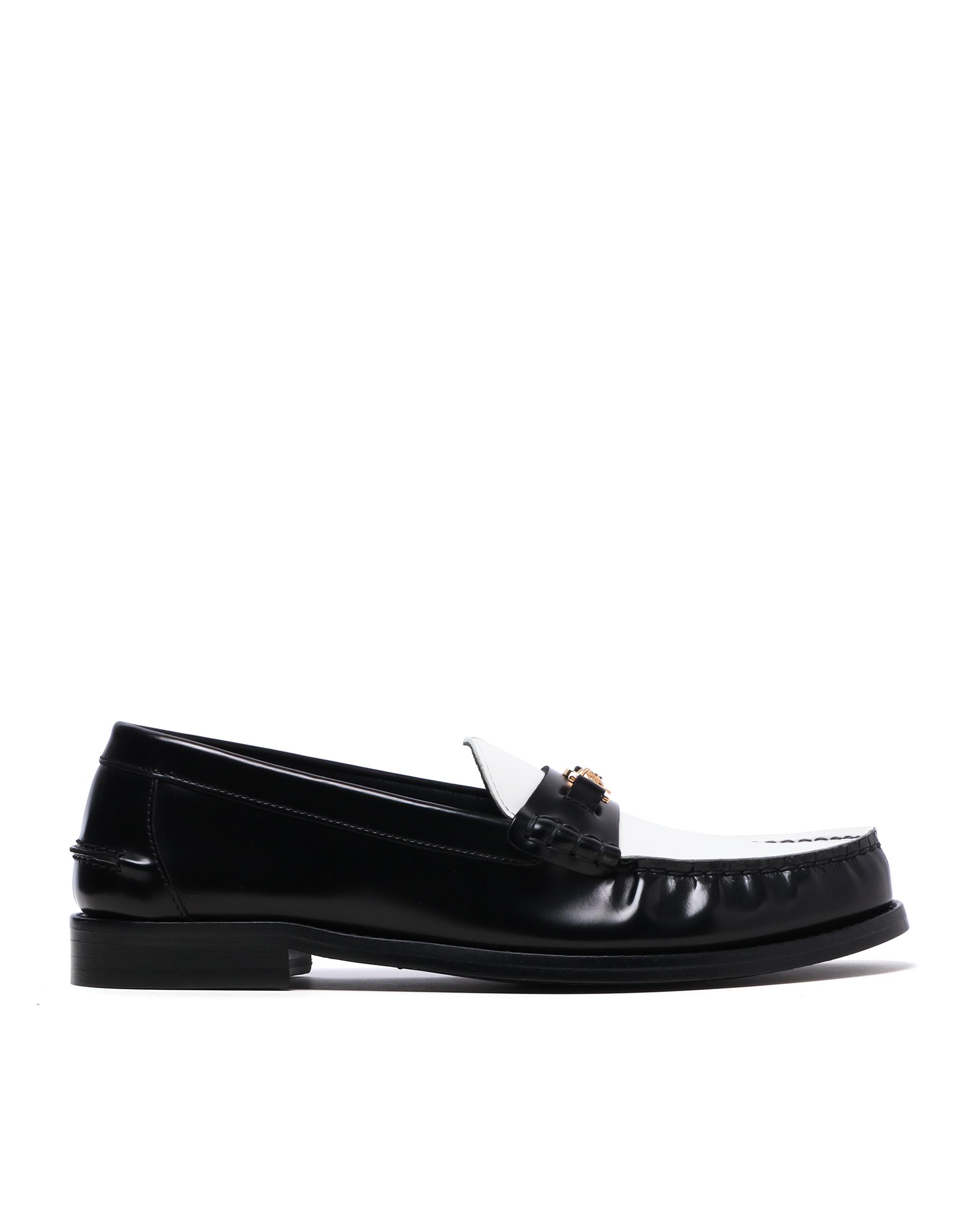 Logo slip-on loafers by VERSACE