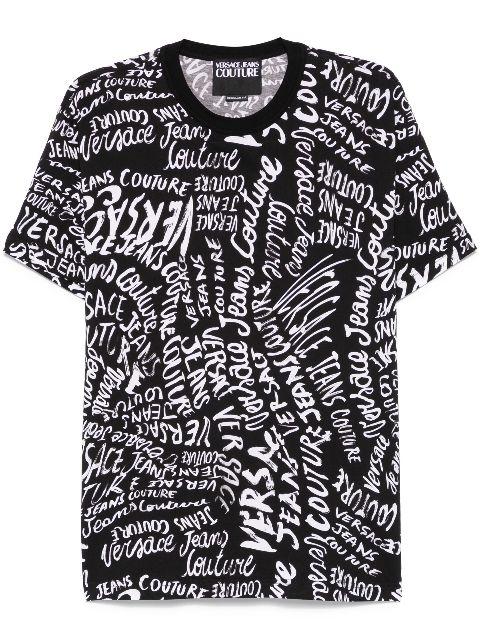 Logomania T-shirt by VERSACE