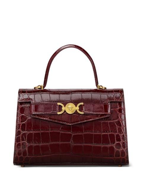 Medusa '95 croc-effect tote bag by VERSACE