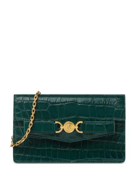 Medusa '95 croc-embossed wallet by VERSACE