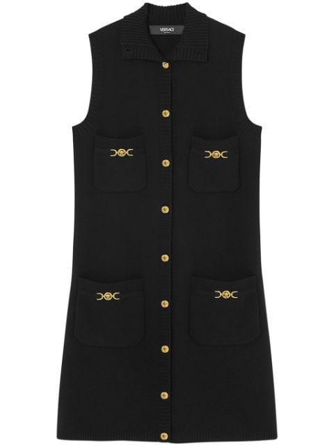 Medusa '95 knit sleeveless mini dress by VERSACE