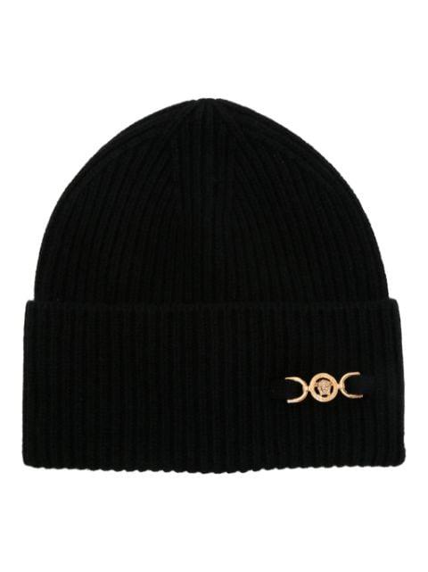 Medusa '95 ribbed beanie by VERSACE