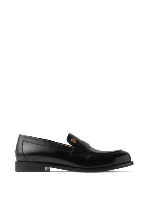 Medusa Biggie leather loafers by VERSACE