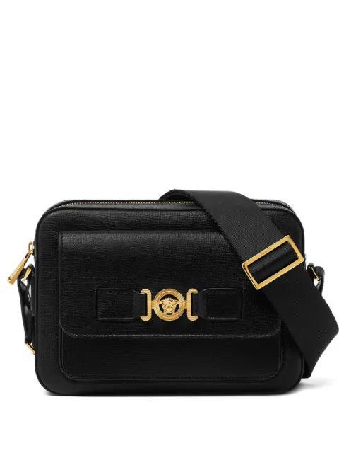 Medusa Biggie leather messenger bag by VERSACE