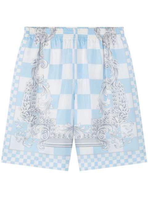 Medusa Contrasto silk shorts by VERSACE
