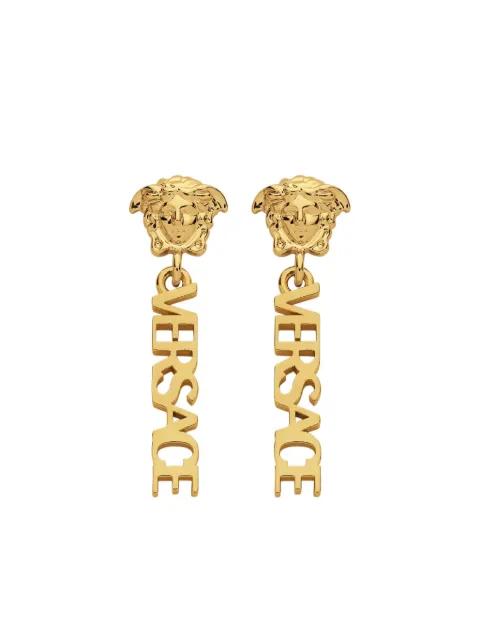 Medusa Head drop earrings by VERSACE