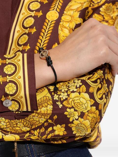 Medusa Head leather bracelet by VERSACE