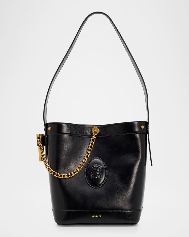 Medusa Leather Bucket Bag by VERSACE