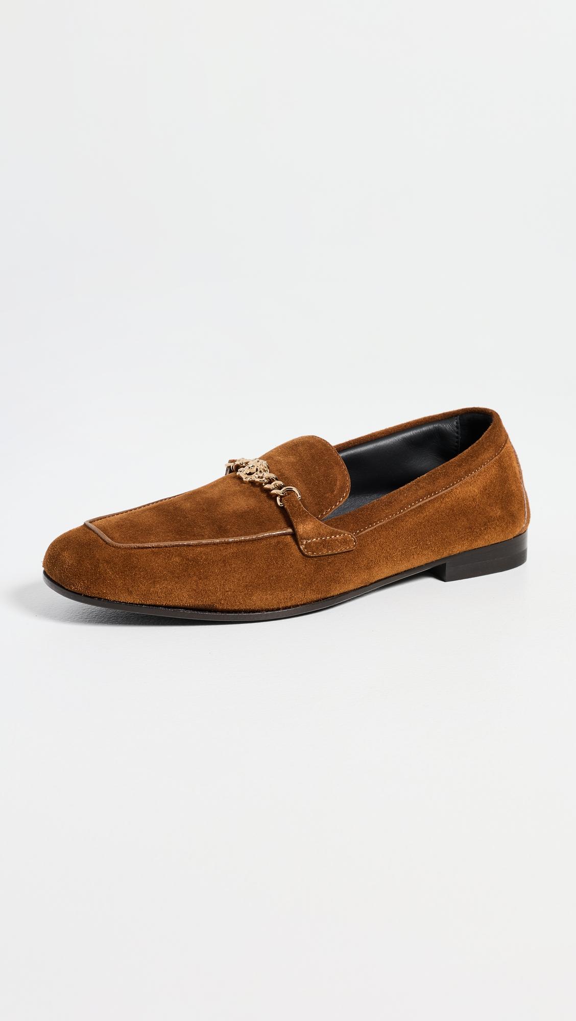 Medusa Suede Loafers by VERSACE