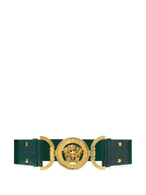 Medusa buckle belt by VERSACE