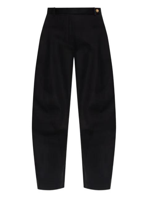 Medusa-button panel trousers by VERSACE