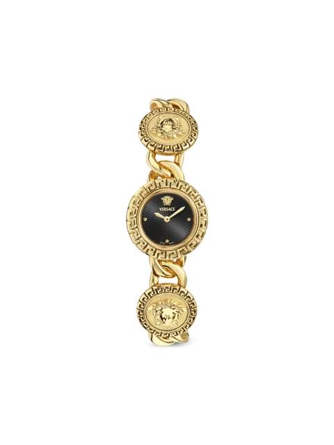 Medusa chain-link 28mm watch by VERSACE