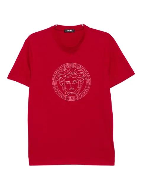 Medusa embellished T-shirt by VERSACE